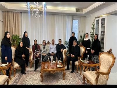 عیادت رئیس هیئت نجات غریق و غواصی استان کرمانشاه از مدرس و پیشکسوت نجات غریق