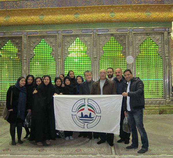 حضور اعضای فدراسیون در مرقد امام به مناسبت دهه فجر