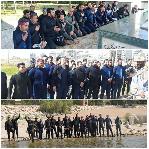 اجرای برنامه‌های منجیان غریق و غواصان استان اردبیل به پاس گرامیداشت هفته دفاع مقدس