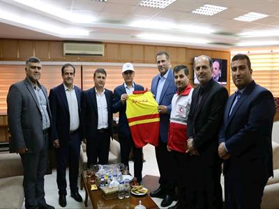 دیدار رئیس فدراسیون نجات غریق و غواصی با استاندار گیلان